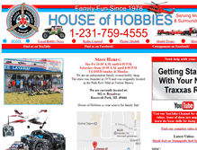 Tablet Screenshot of houseofhobbiesmuskegon.com